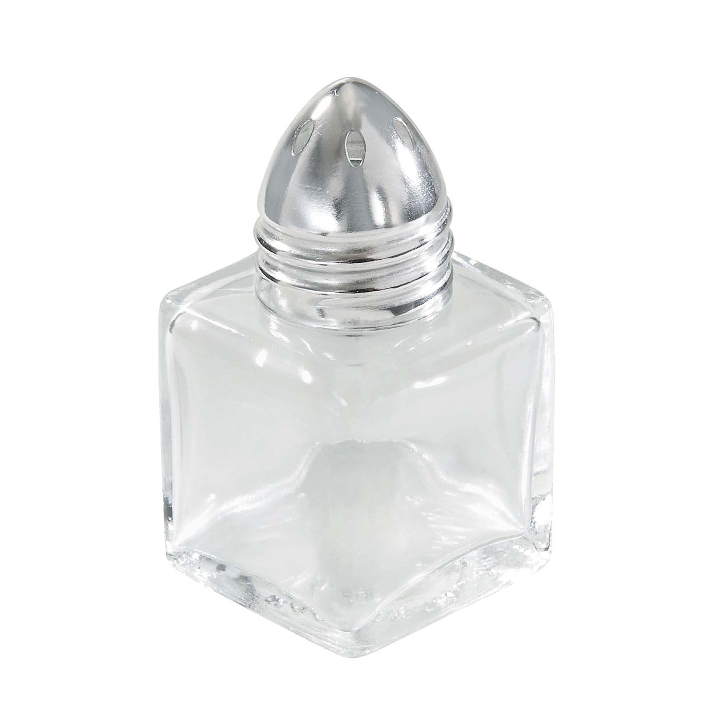 Mini glass salt shaker