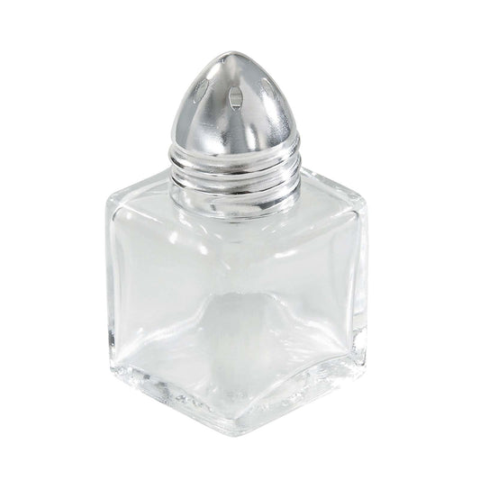 Mini glass salt shaker