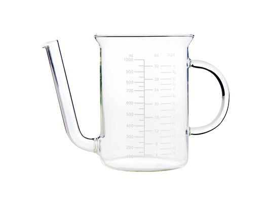 Glass fat separator with gravy strainer