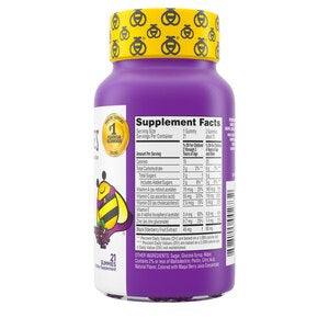 Zarbee's Naturals Children's Elderberry Immune Support, Vitamin C & Zinc, Berry, 21 Gummies