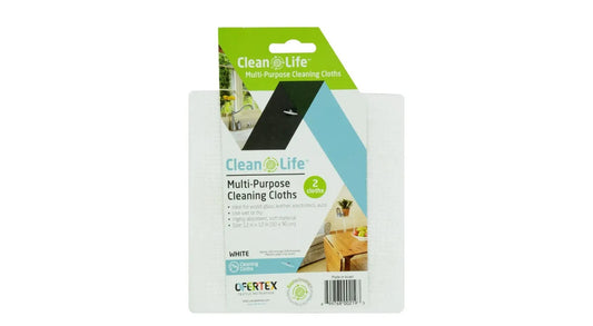 Multipurpose cleaning cloths 12 x 12 two pack