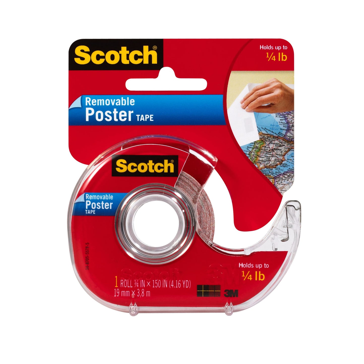 Scotch removable poster tape
