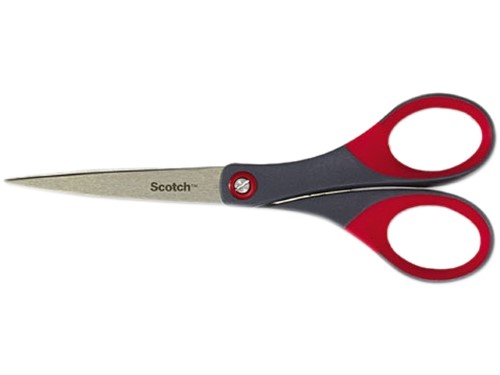 Scissors 7" Red Scotch