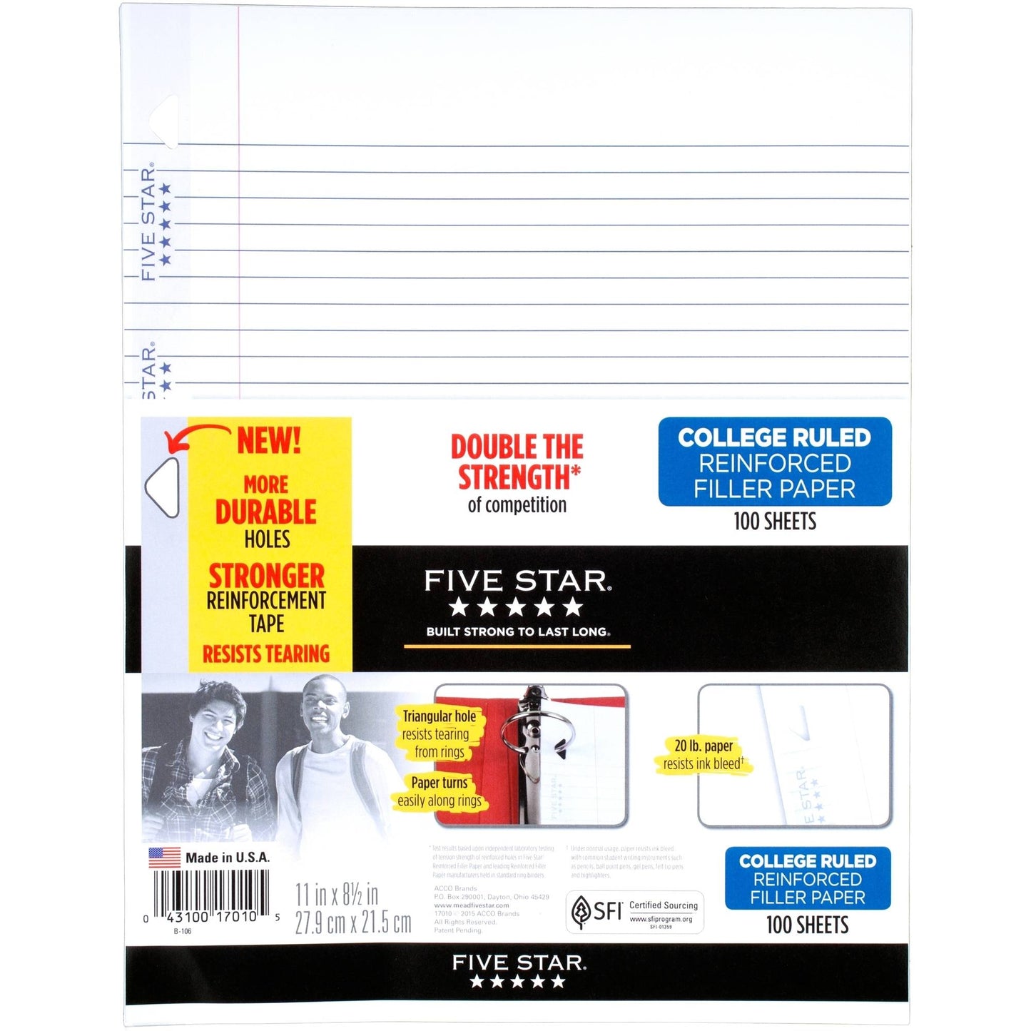 5 STAR Filler Paper College