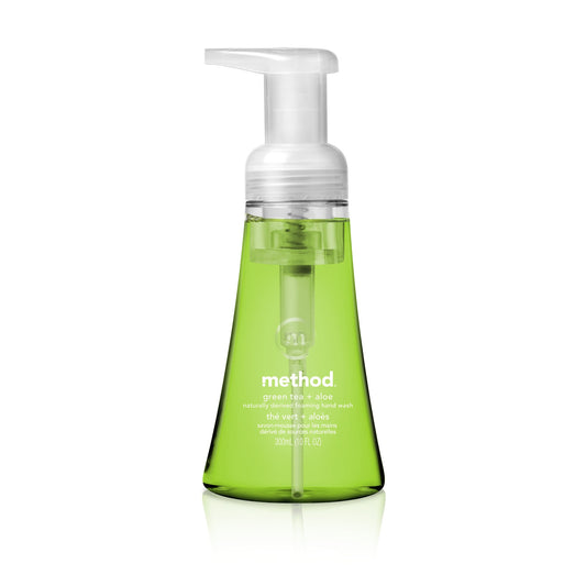 Method, green tea, foam hand soap