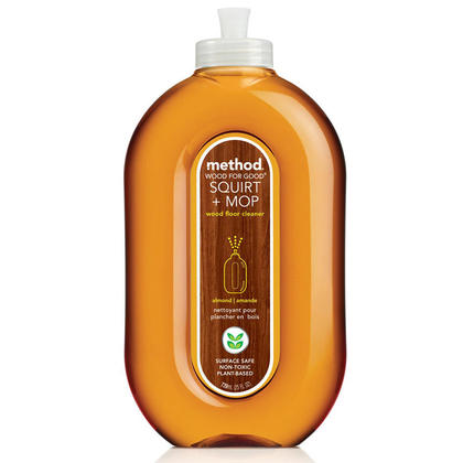 Method Hardwood Floor Cleaner, Squirt + Mop Design, Use as Laminate or Sealed Wood Floor Cleaner, Almond Scent, 25oz