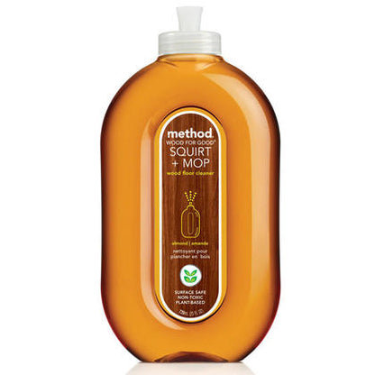 Method Hardwood Floor Cleaner, Squirt + Mop Design, Use as Laminate or Sealed Wood Floor Cleaner, Almond Scent, 25oz