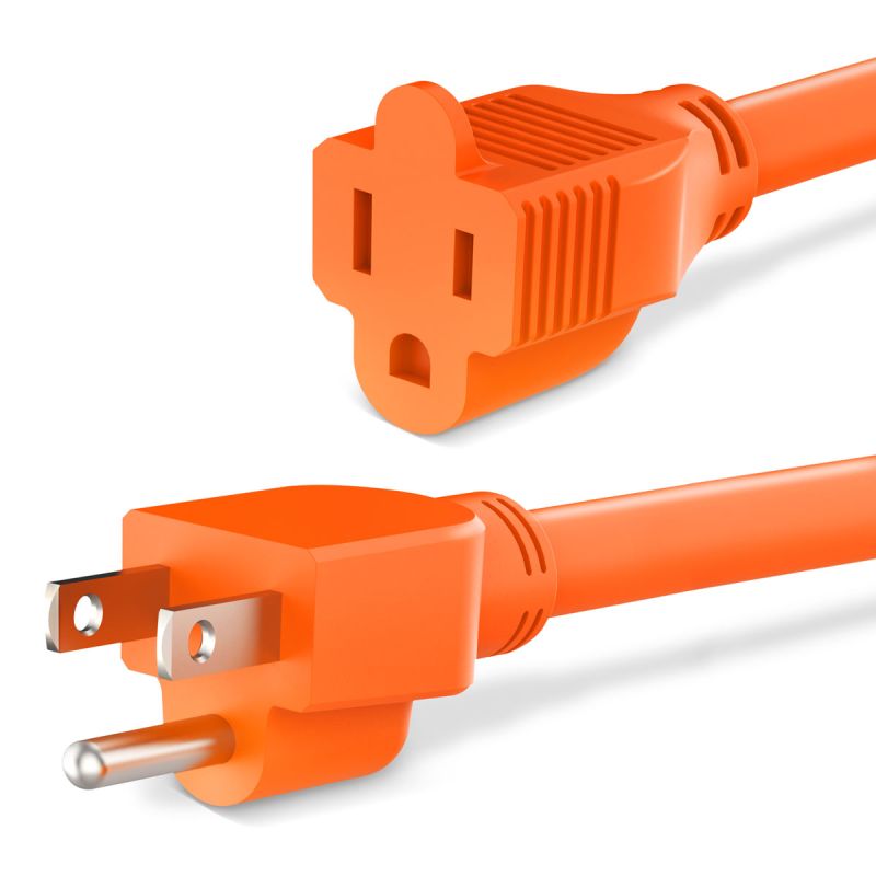 100 FT Outdoor Extension Cord, 16-3 SJT, Orange