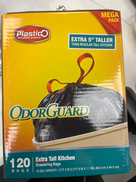 18 gallon kitchen, black garbage bags