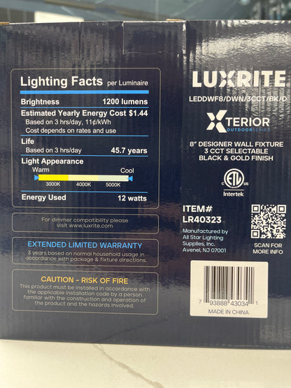 Luxrite wall fixture