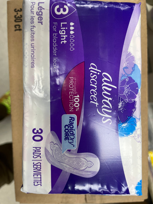 Always discreet Light 30 pads