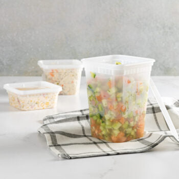 32oz Square Deli Containers (15 Count)