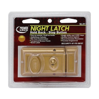 Premier Lock Laquered Bronze Single Cylinder Deadbolt