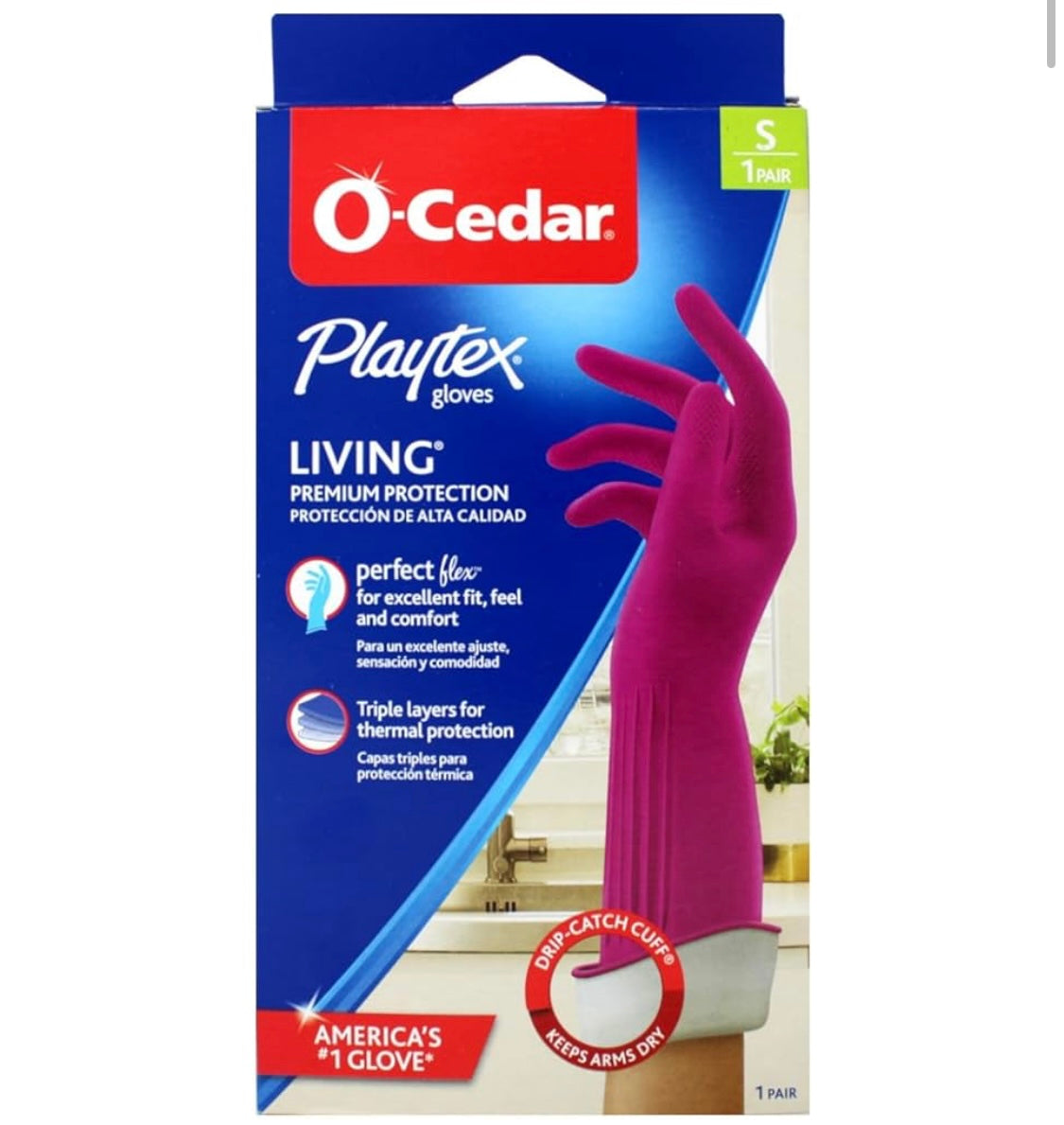 O-cedar Playtex living gloves size Small ￼