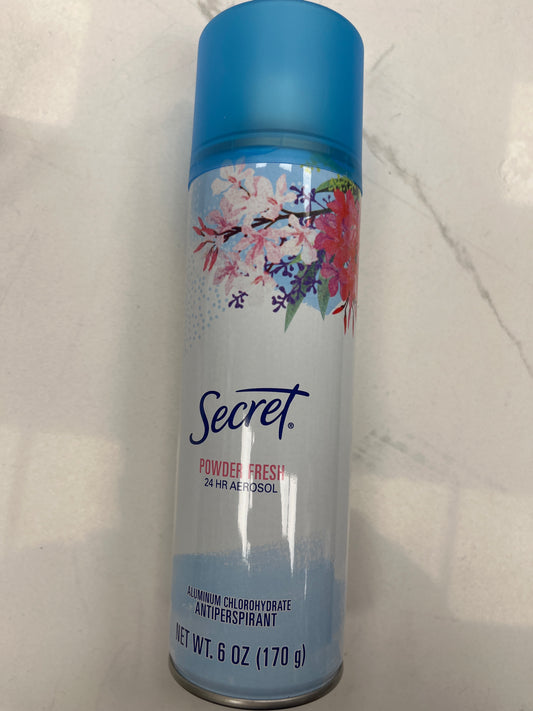 Secret deodorant spray can