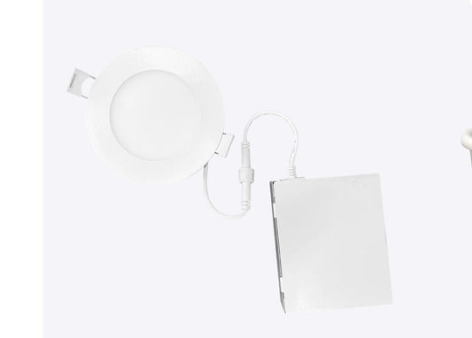 4" MINI PANEL ROUND 5CCT SMOOTH CANLESS WAFER SPOTLIGHT LR23756 ￼