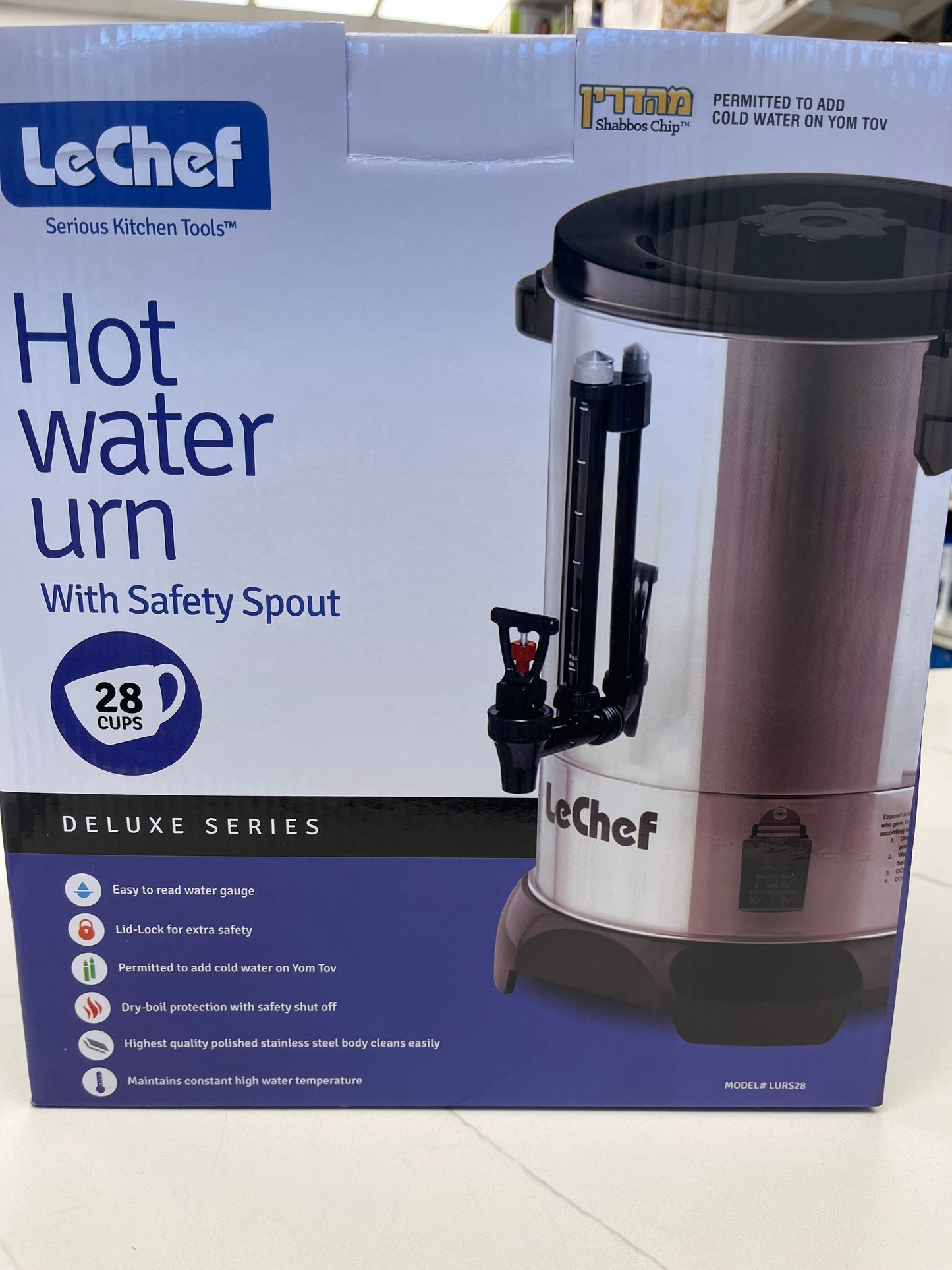 28 cups Le Chef Water Urn