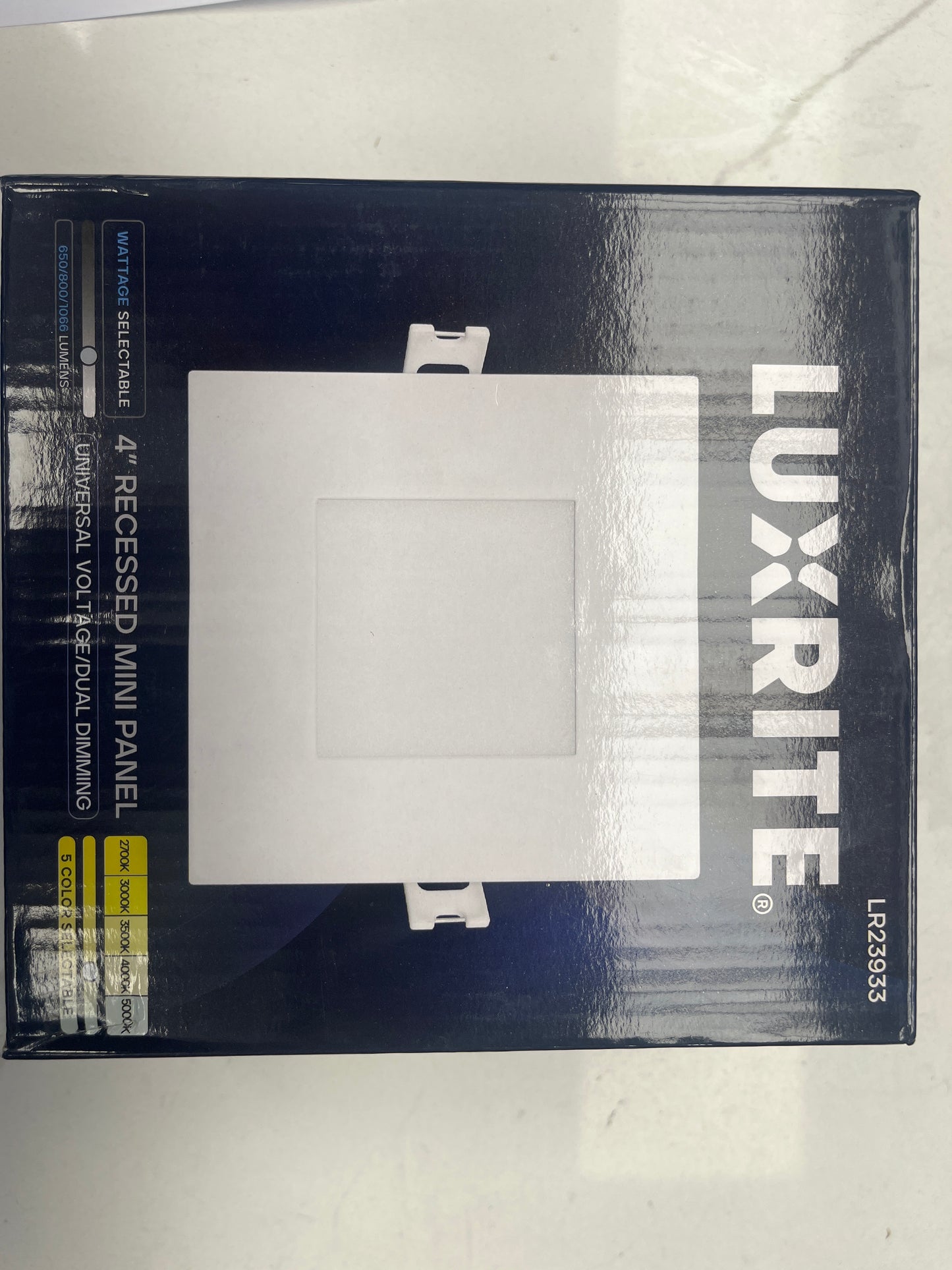 Luxrite LR23933 4” recessed, mini panel