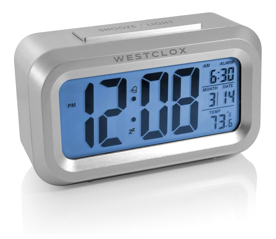 WESTCLOX alarm clock LCD Display Battery Powered