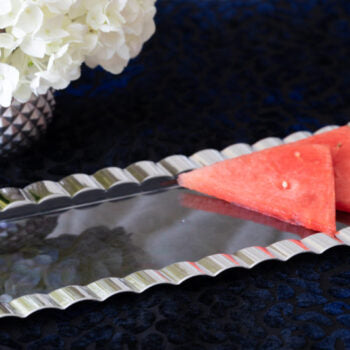 Party Tray Clear/Silver