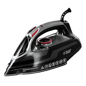 Russell Hobbs Powersteam Ultra 3100 W Vertical Steam Iron 20630 - Black and Grey