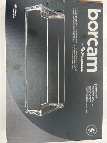 Borcam glass rectangle tray high-quality