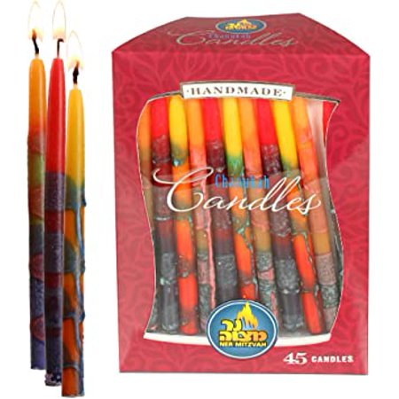Handmade Hanukkah candles