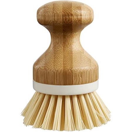 HIC Kitchen Bamboo Handle Dishwashing Vegetable Brush