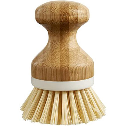 HIC Kitchen Bamboo Handle Dishwashing Vegetable Brush