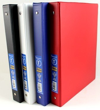 1" 3 Ring Binder 2 Pk 10x8"