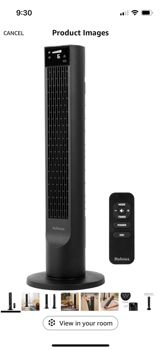 Holmes 36” Tower Fan with remote