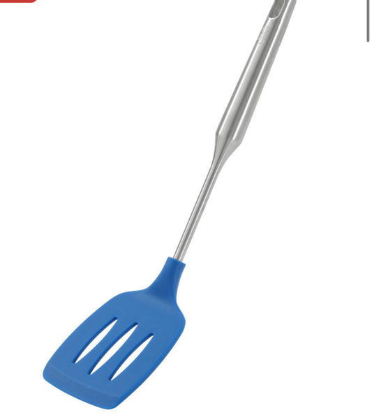 Silicone blue slotted Turner ￼