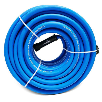 5/8" x 100' Industrial Grade Dual-Purpose Blue Synthetic Rubber Hose