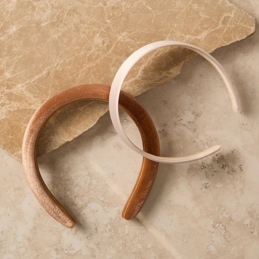 Kit•sch/ satin velvet headband non-slip 2pcs