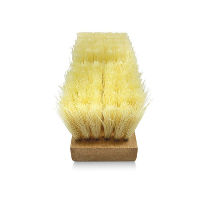 Roof Brush 7" - White Tampico - For Tapered Handle - 2" Trim 5 Feet Wood Stick