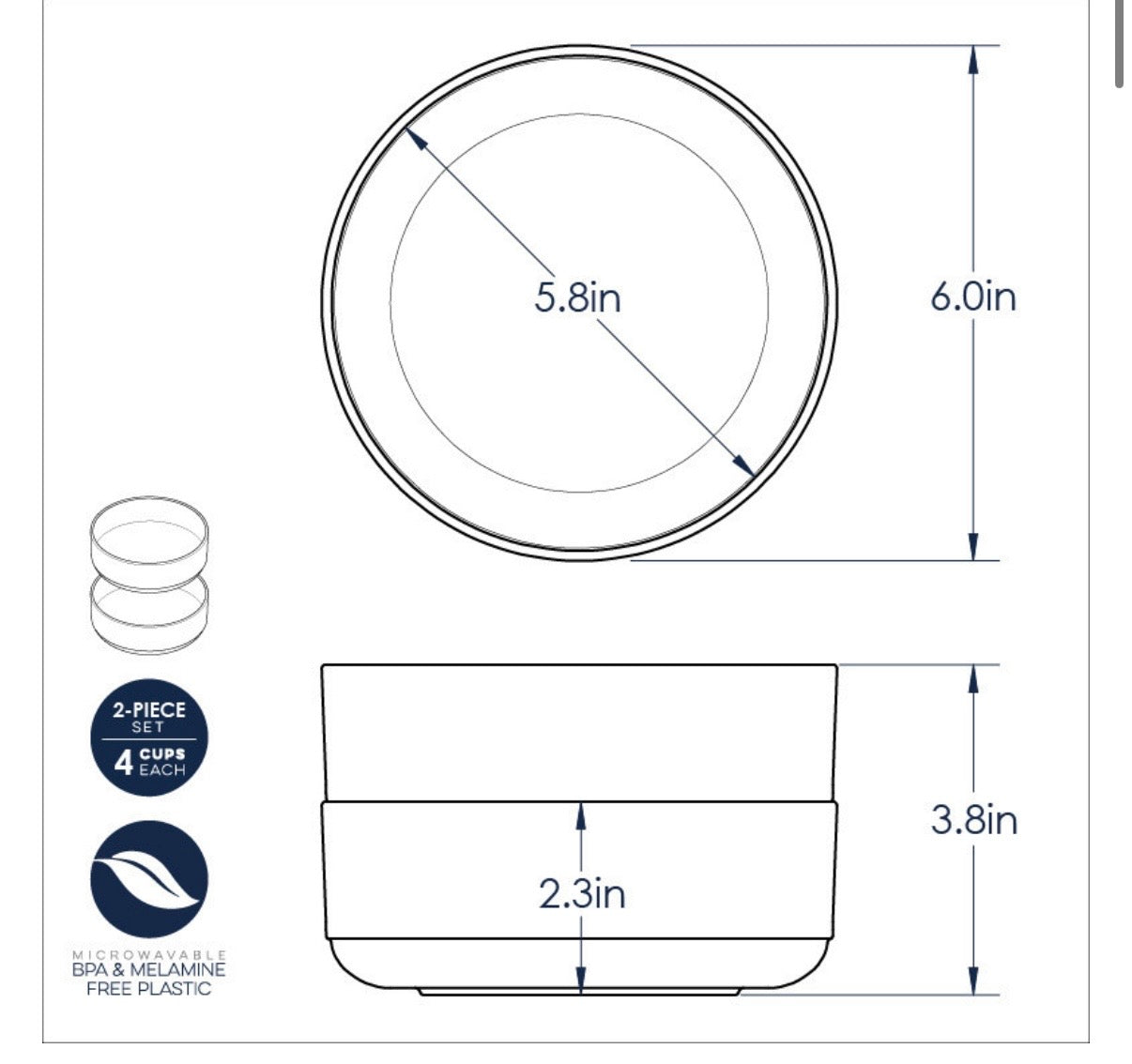 Soup and Salad Bowls - Set of 2