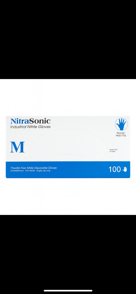 NITRILE Gloves size medium 100 pack