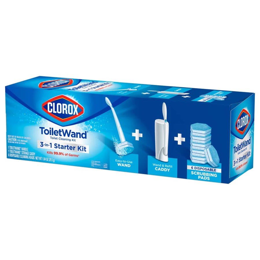 Clorox Toiletwand Disposable Toilet Cleaning Starter Kit W/Caddy Horizontal - 1ct