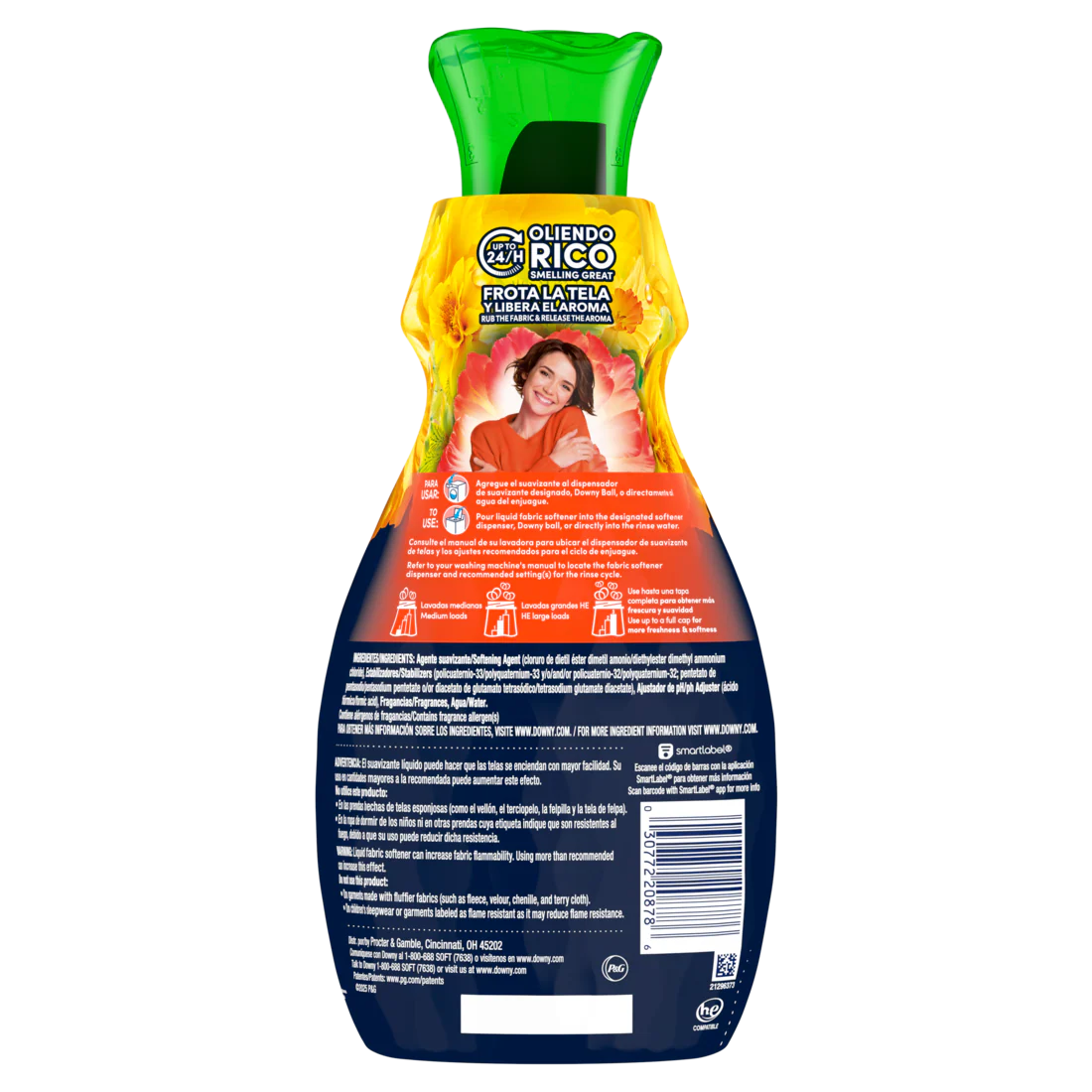 Downy Intense Fabric Softener Liquid Purity Scent 44 loads In-Wash Liquid Fabric Softener and Laundry Conditioner - 32oz