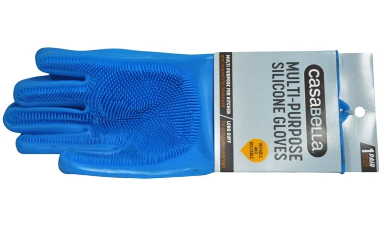 Casabella multipurpose silicone gloves with Scrubber
