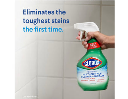 Clorox Clean-Up Multi-Surface Cleaner with Bleach, Original, Spray Bottle, 32 Fl Oz