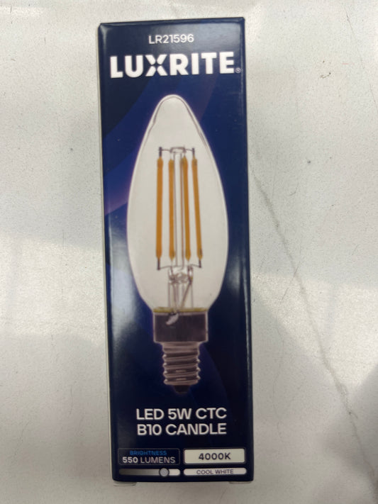 Luxrite chandelier LED Bulb 4000k