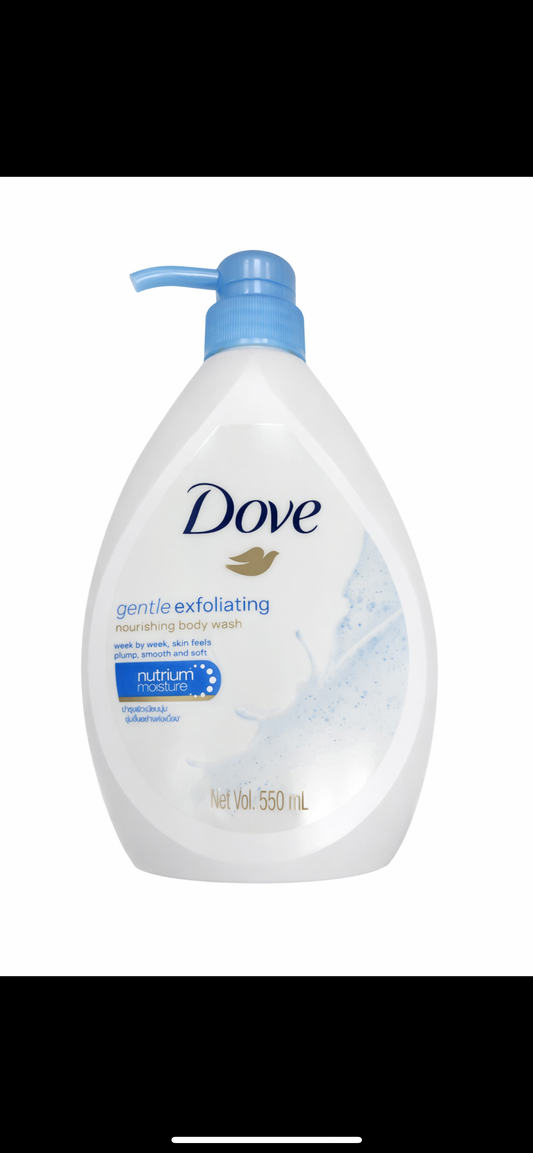 Dove gentle, exfoliating body wash 550ML￼