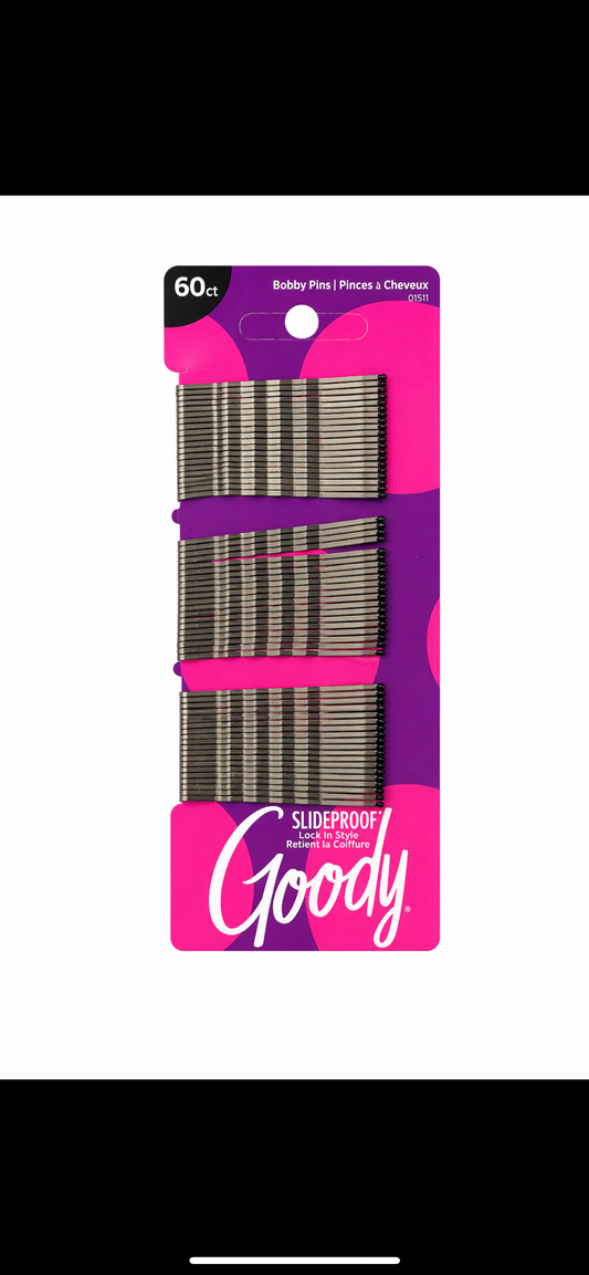 Bobby Pins Silver 60 count