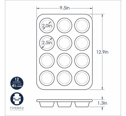 Naturals® 12 Cavity Muffin Pan
