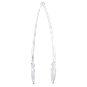 Scalloped Tongs 12″ Clear (2 Count)