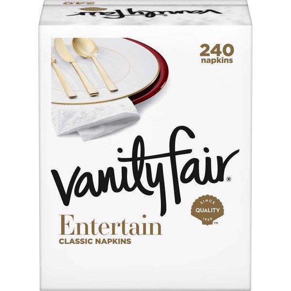 Vanity Fair Dinner Napkins 4 x 60ct