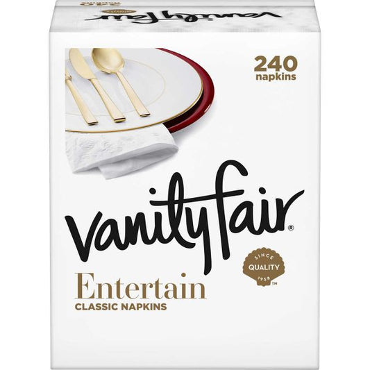Vanity Fair Dinner Napkins 4 x 60ct