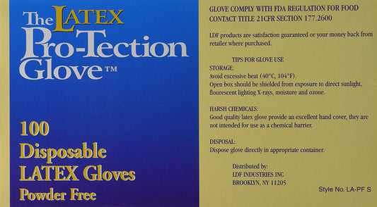 Latex gloves size small