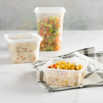8oz Square Deli Containers (24 Count)